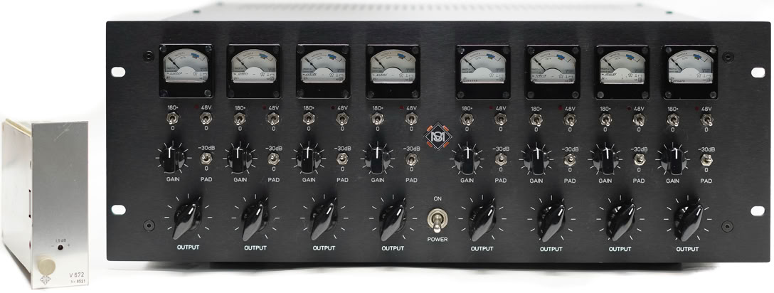 Telefunken V672 8 channel rack